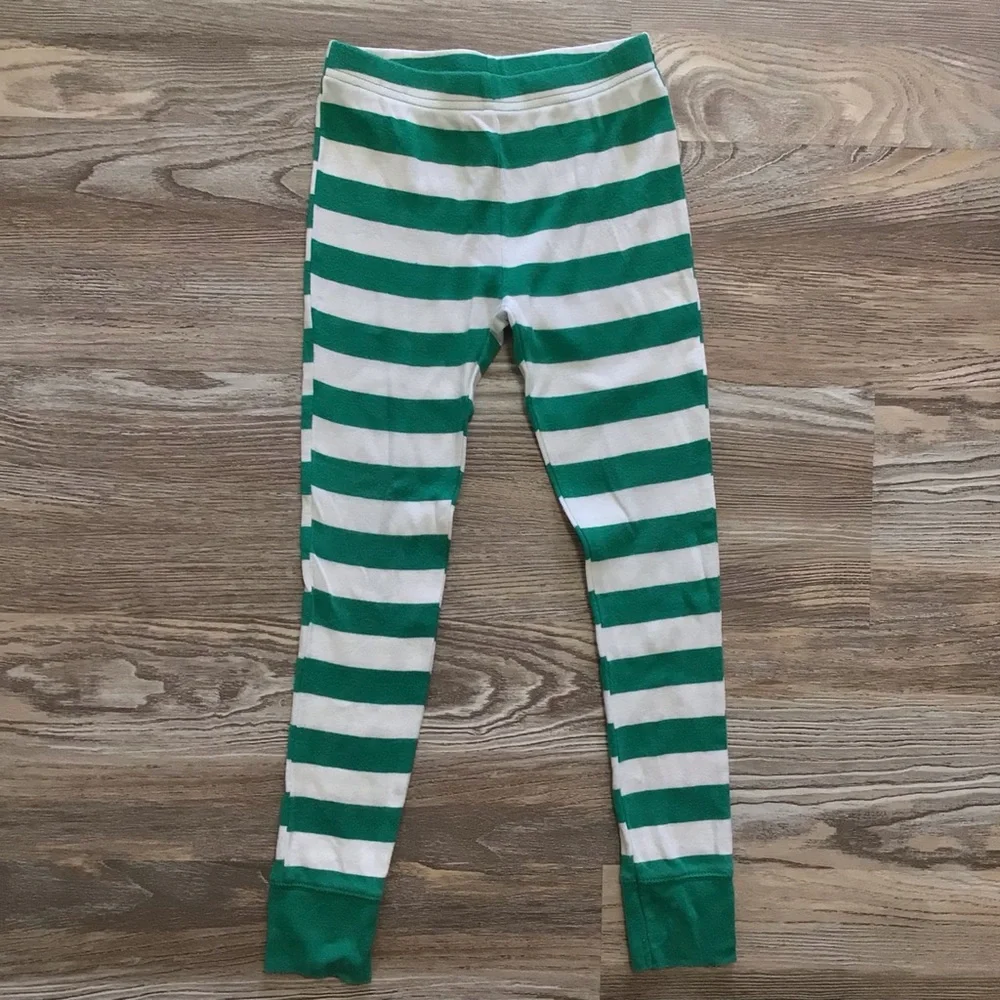 Target Green and White Pajama Bottoms Size 6